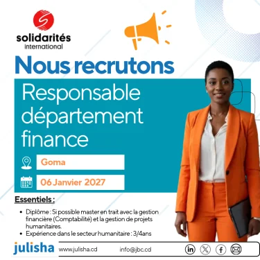 Responsable département finance